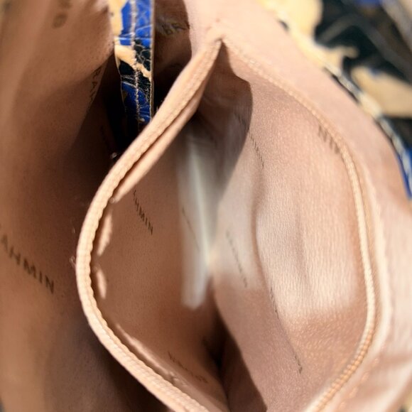 Brahmin “Marley” Blue Leopard Print Crossbody - Picture 10 of 11